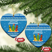 Surfer Swell Christmas Ceramic Ornament Xmas Holiday Patterns - Wonder Print Shop