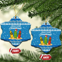 Surfer Swell Christmas Ceramic Ornament Xmas Holiday Patterns - Wonder Print Shop