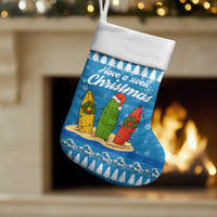 Surfer Swell Christmas Stocking Xmas Holiday Patterns - Wonder Print Shop