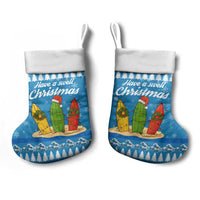 Surfer Swell Christmas Stocking Xmas Holiday Patterns - Wonder Print Shop
