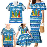 Surfer Swell Christmas Family Matching Mermaid Dress and Hawaiian Shirt Xmas Holiday Patterns - Wonder Print Shop