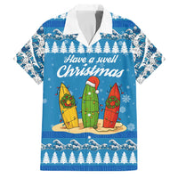Surfer Swell Christmas Family Matching Off Shoulder Maxi Dress and Hawaiian Shirt Xmas Holiday Patterns - Wonder Print Shop