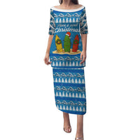 Surfer Swell Christmas Family Matching Puletasi and Hawaiian Shirt Xmas Holiday Patterns - Wonder Print Shop