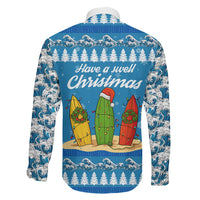 Surfer Swell Christmas Family Matching Tank Maxi Dress and Hawaiian Shirt Xmas Holiday Patterns - Wonder Print Shop