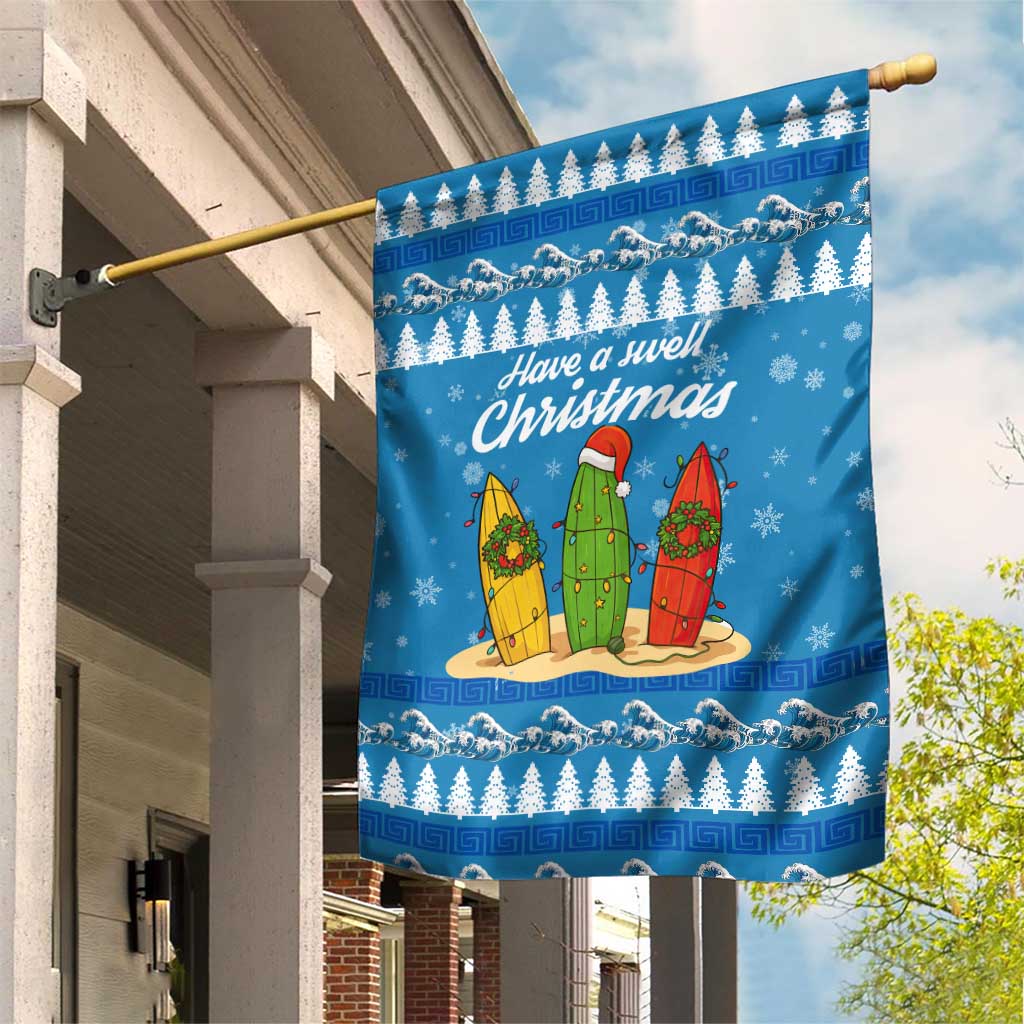 Surfer Swell Christmas Garden Flag Xmas Holiday Patterns - Wonder Print Shop