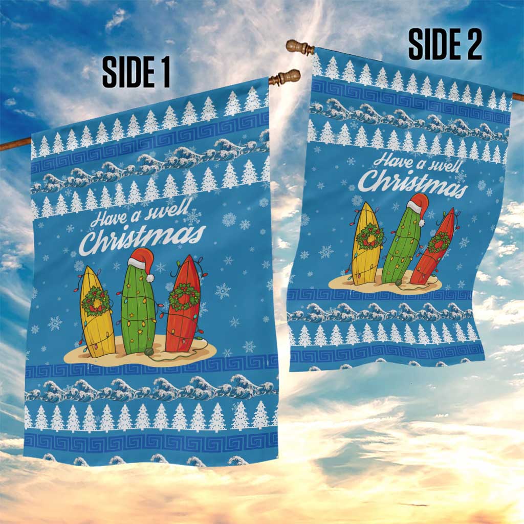 Surfer Swell Christmas Garden Flag Xmas Holiday Patterns - Wonder Print Shop