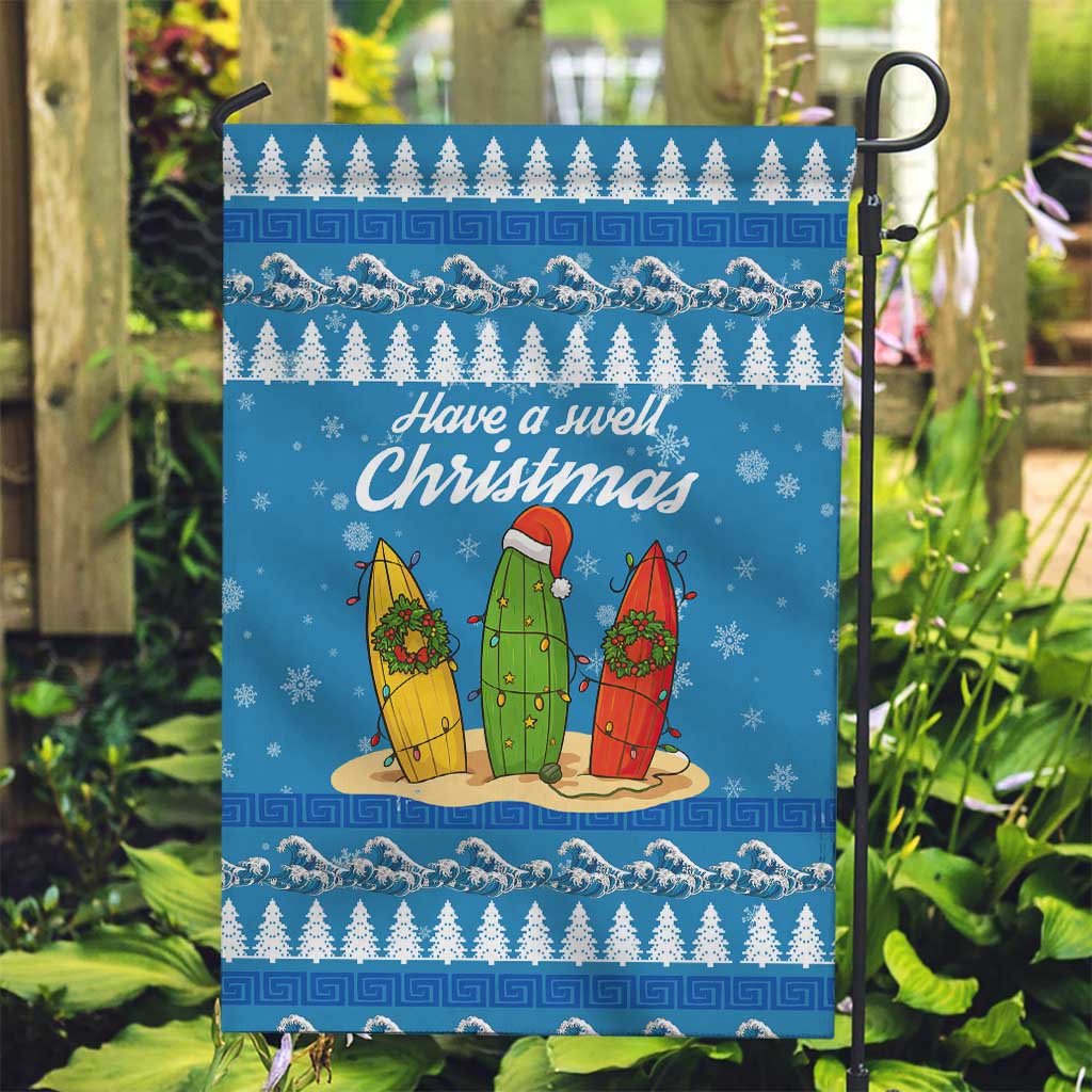 Surfer Swell Christmas Garden Flag Xmas Holiday Patterns - Wonder Print Shop