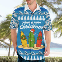 Surfer Swell Christmas Hawaiian Shirt Xmas Holiday Patterns - Wonder Print Shop