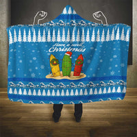 Surfer Swell Christmas Hooded Blanket Xmas Holiday Patterns - Wonder Print Shop