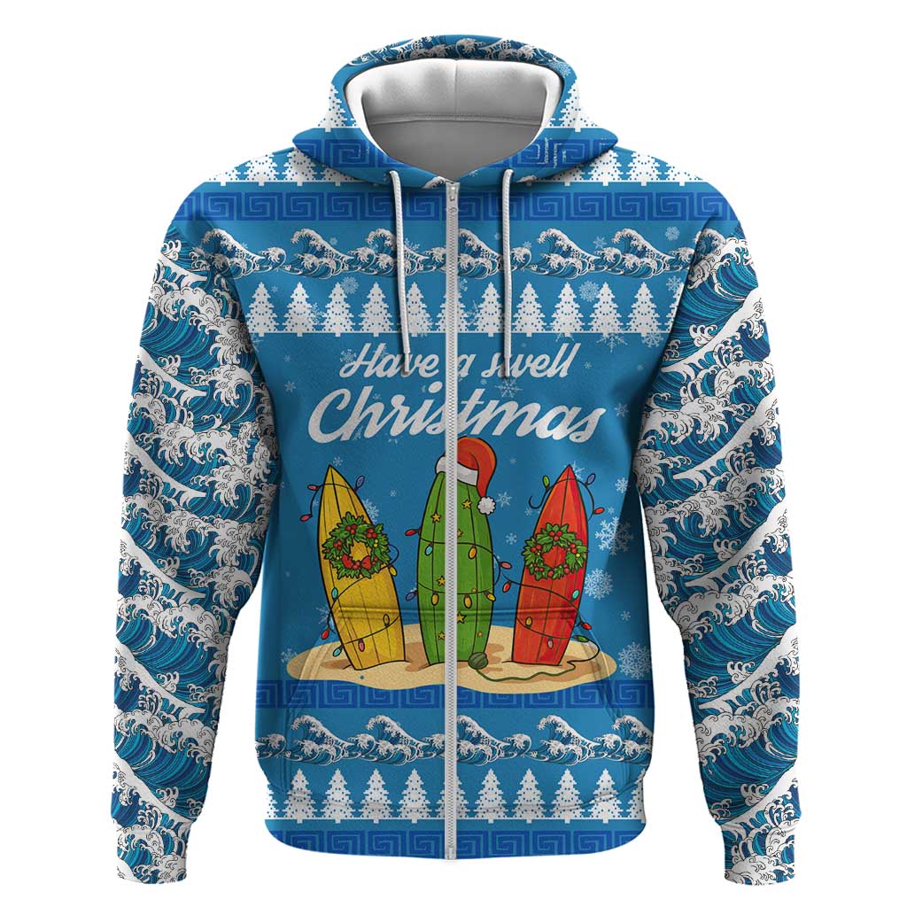 Surfer Swell Christmas Hoodie Xmas Holiday Patterns - Wonder Print Shop