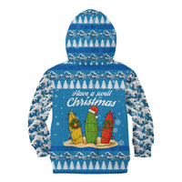 Surfer Swell Christmas Kid Hoodie Xmas Holiday Patterns - Wonder Print Shop
