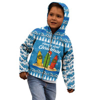 Surfer Swell Christmas Kid Hoodie Xmas Holiday Patterns - Wonder Print Shop