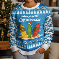 Surfer Swell Christmas Kid Ugly Christmas Sweater Xmas Holiday Patterns - Wonder Print Shop