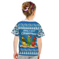 Surfer Swell Christmas Kid T Shirt Xmas Holiday Patterns - Wonder Print Shop