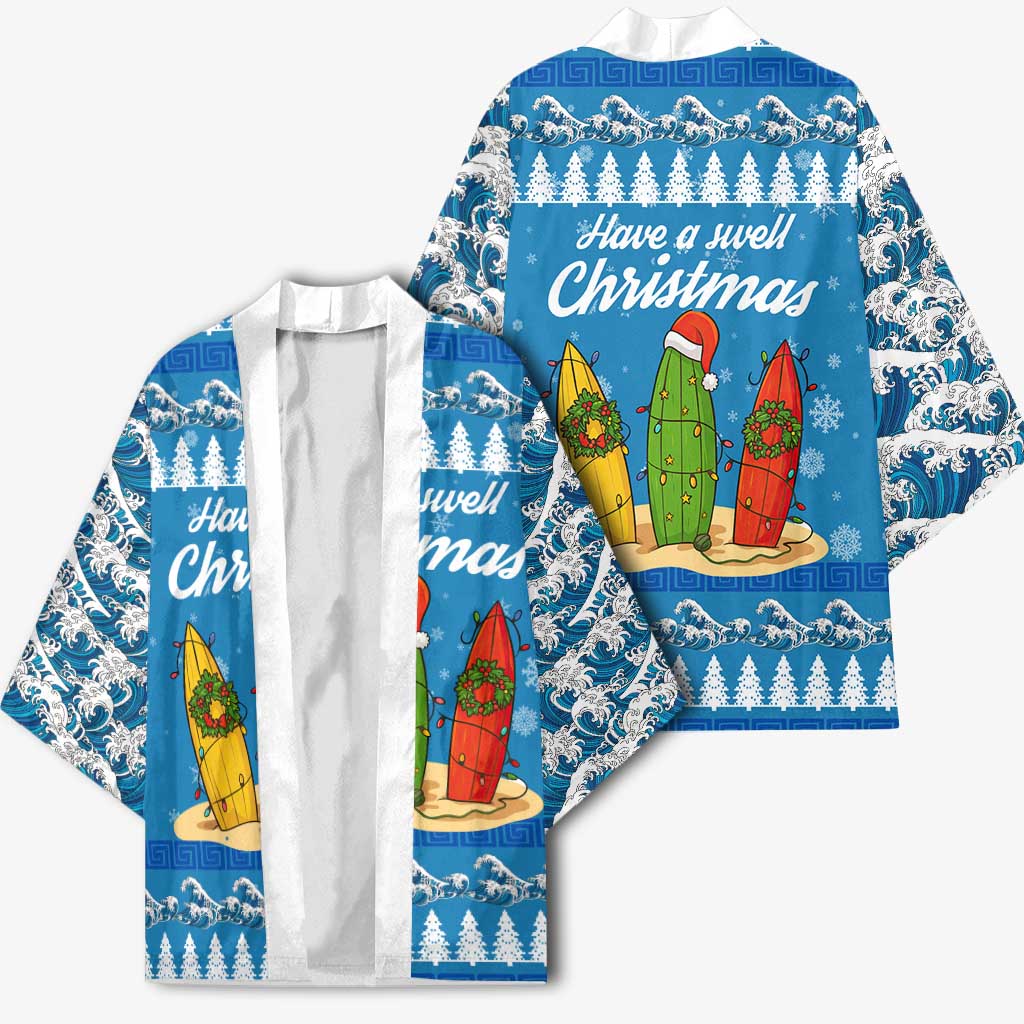 Surfer Swell Christmas Kimono Xmas Holiday Patterns - Wonder Print Shop