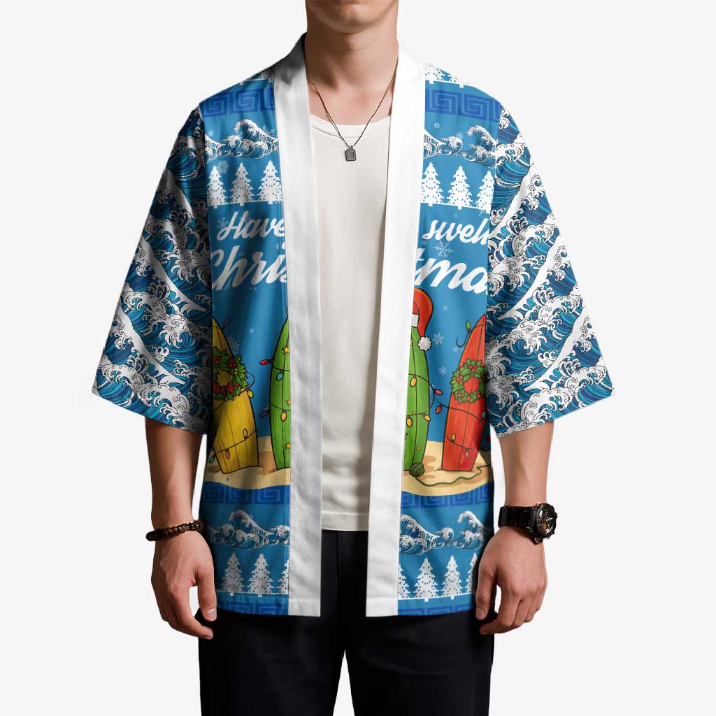 Surfer Swell Christmas Kimono Xmas Holiday Patterns - Wonder Print Shop