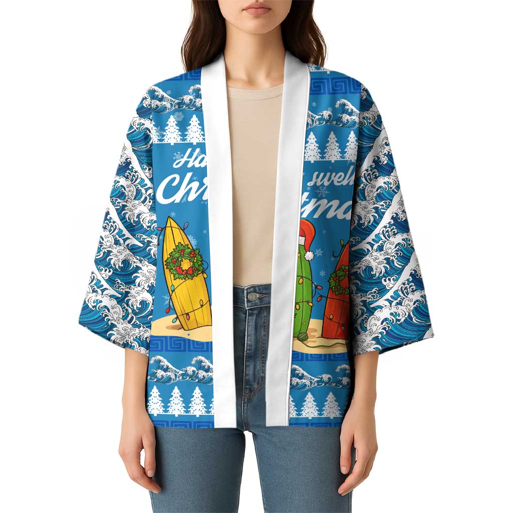 Surfer Swell Christmas Kimono Xmas Holiday Patterns - Wonder Print Shop