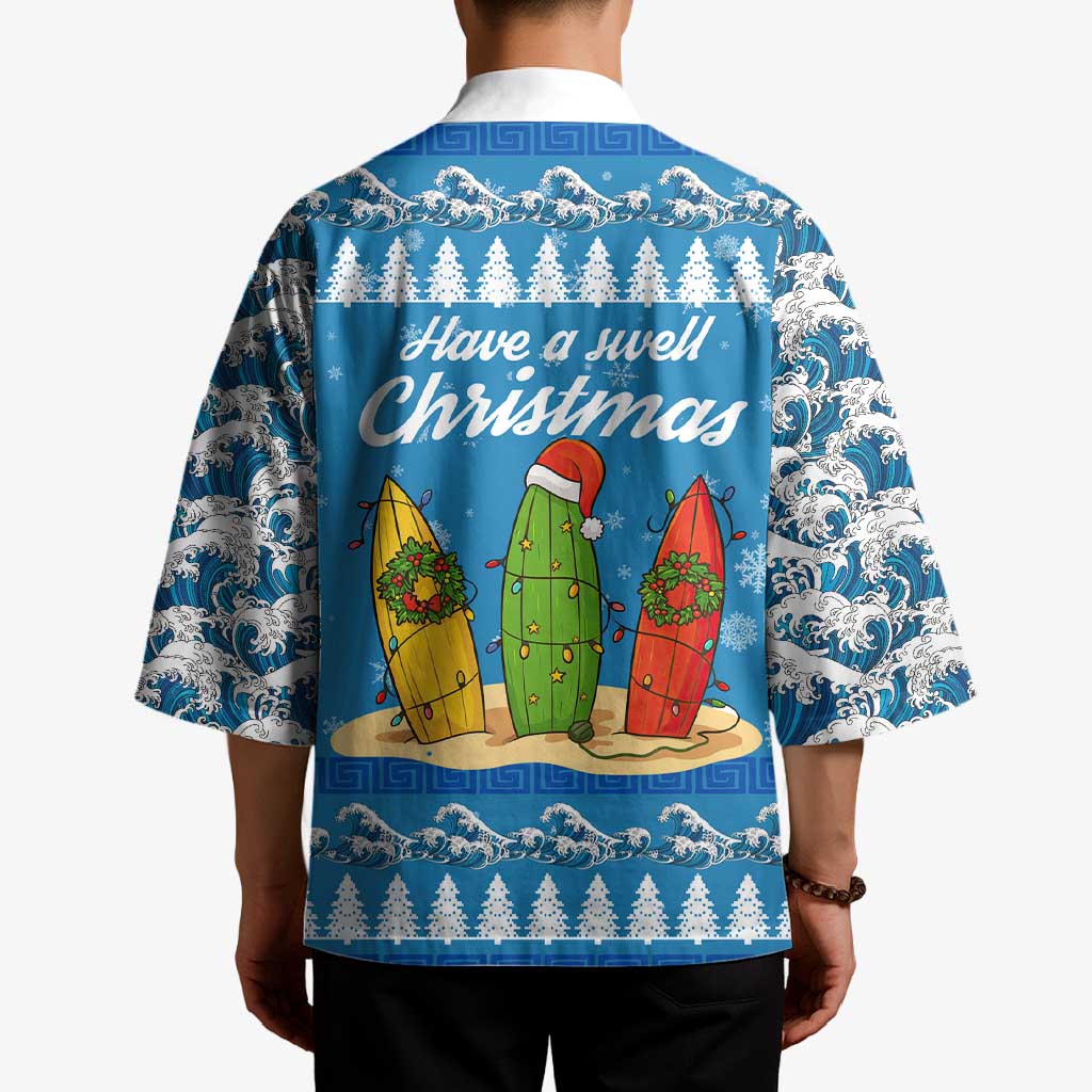 Surfer Swell Christmas Kimono Xmas Holiday Patterns - Wonder Print Shop