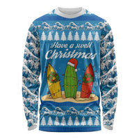 Surfer Swell Christmas Long Sleeve Shirt Xmas Holiday Patterns - Wonder Print Shop