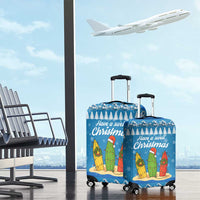 Surfer Swell Christmas Luggage Cover Xmas Holiday Patterns - Wonder Print Shop