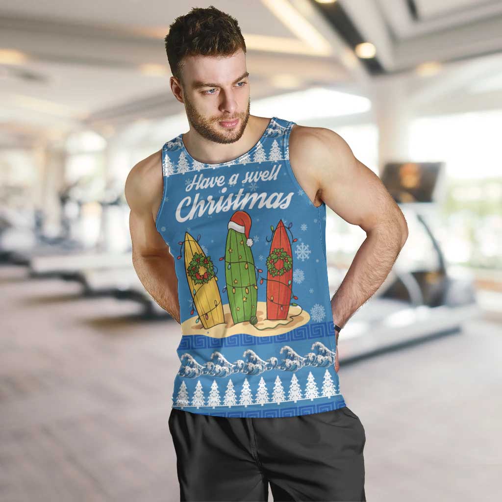 Surfer Swell Christmas Men Tank Top Xmas Holiday Patterns - Wonder Print Shop
