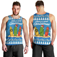 Surfer Swell Christmas Men Tank Top Xmas Holiday Patterns - Wonder Print Shop