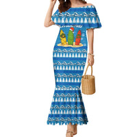 Surfer Swell Christmas Mermaid Dress Xmas Holiday Patterns - Wonder Print Shop