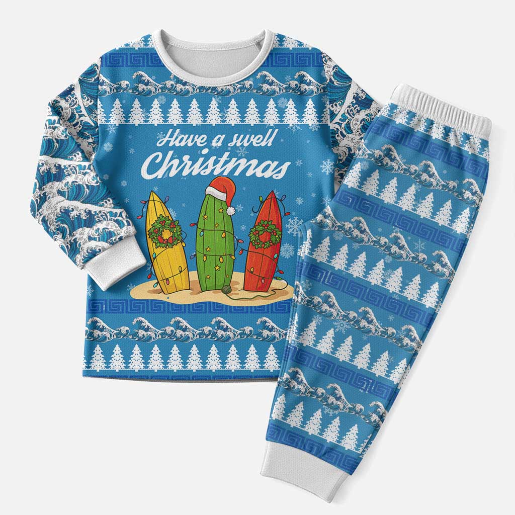 Surfer Swell Christmas Pajama Set Xmas Holiday Patterns - Wonder Print Shop