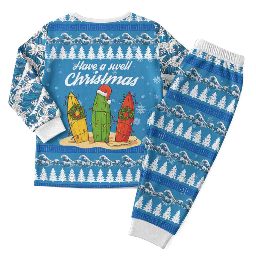 Surfer Swell Christmas Pajama Set Xmas Holiday Patterns - Wonder Print Shop