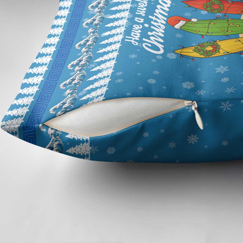Surfer Swell Christmas Pillow Cover Xmas Holiday Patterns - Wonder Print Shop