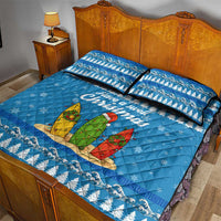Surfer Swell Christmas Quilt Bed Set Xmas Holiday Patterns - undefined