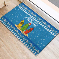 Surfer Swell Christmas Rubber Doormat Xmas Holiday Patterns - Wonder Print Shop