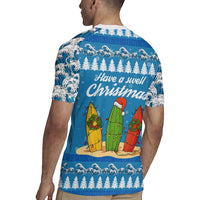 Surfer Swell Christmas Rugby Jersey Xmas Holiday Patterns - Wonder Print Shop