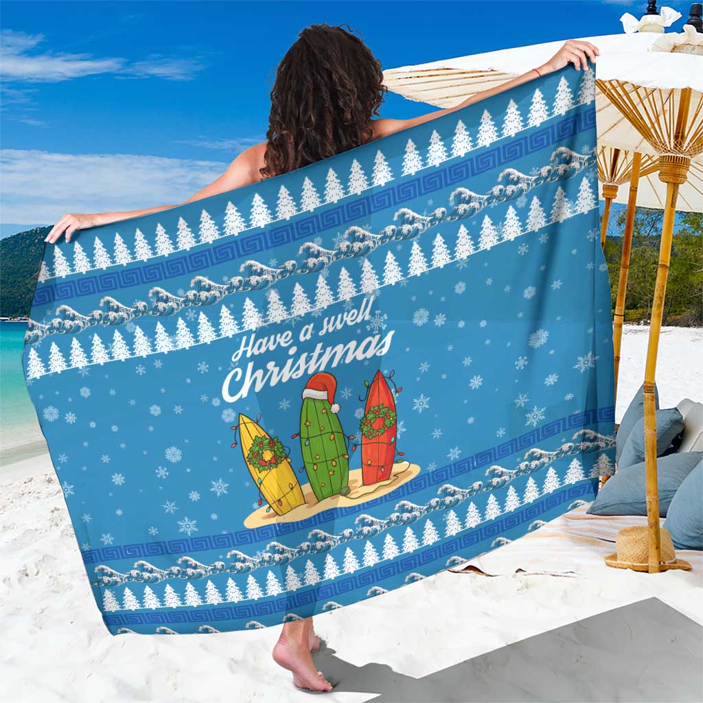 Surfer Swell Christmas Sarong Xmas Holiday Patterns - Wonder Print Shop