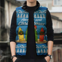 Surfer Swell Christmas Sleeveless Puffer Jacket Xmas Holiday Patterns - Wonder Print Shop