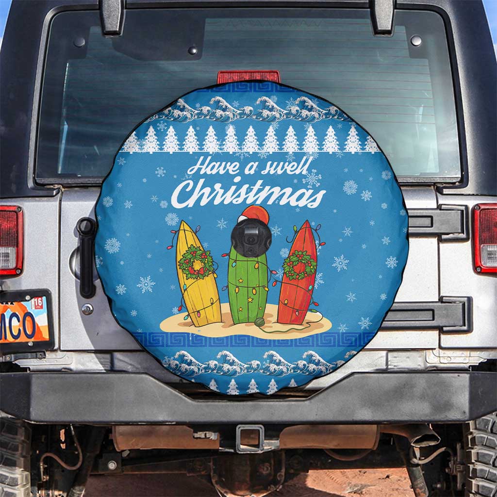 Surfer Swell Christmas Spare Tire Cover Xmas Holiday Patterns - Wonder Print Shop