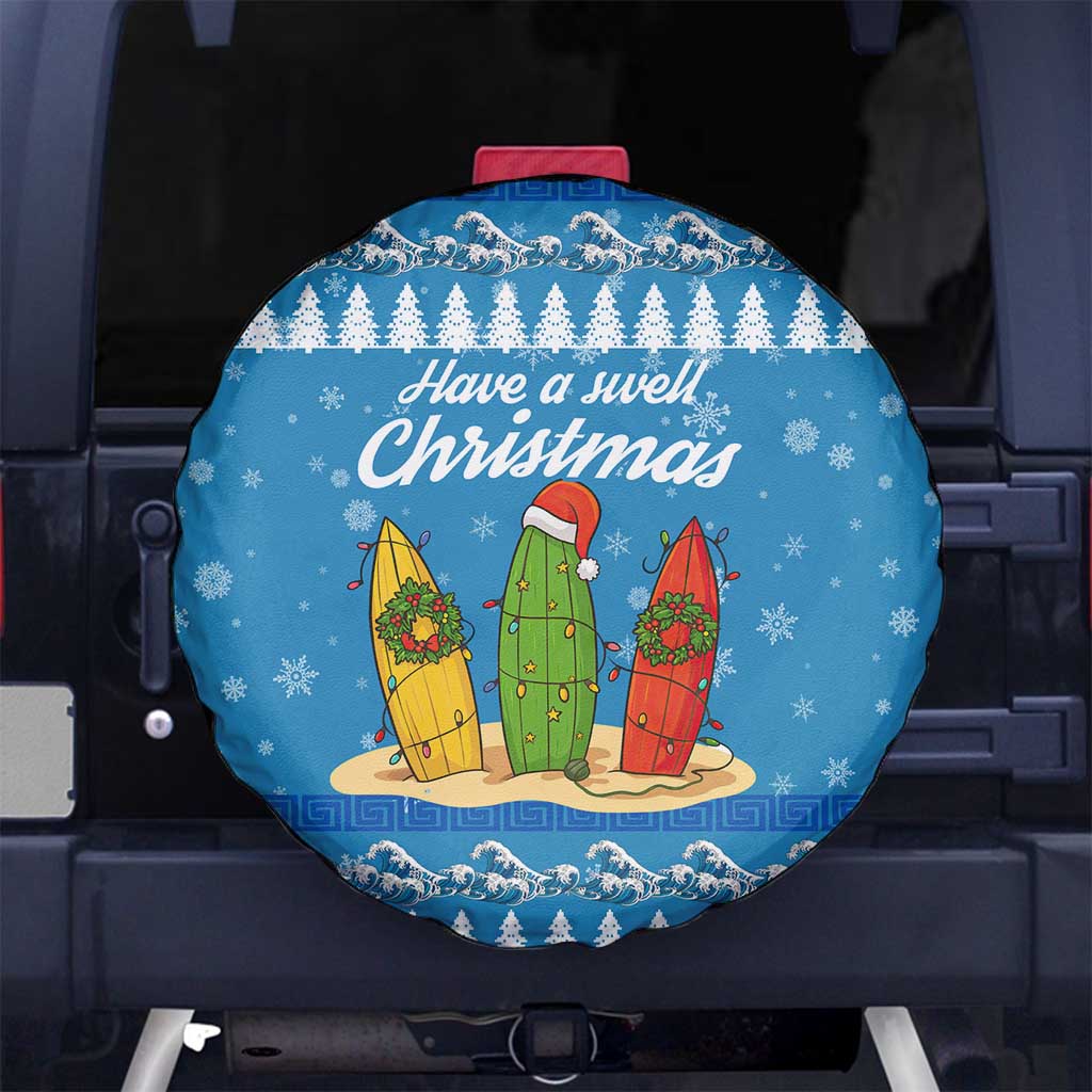 Surfer Swell Christmas Spare Tire Cover Xmas Holiday Patterns - Wonder Print Shop
