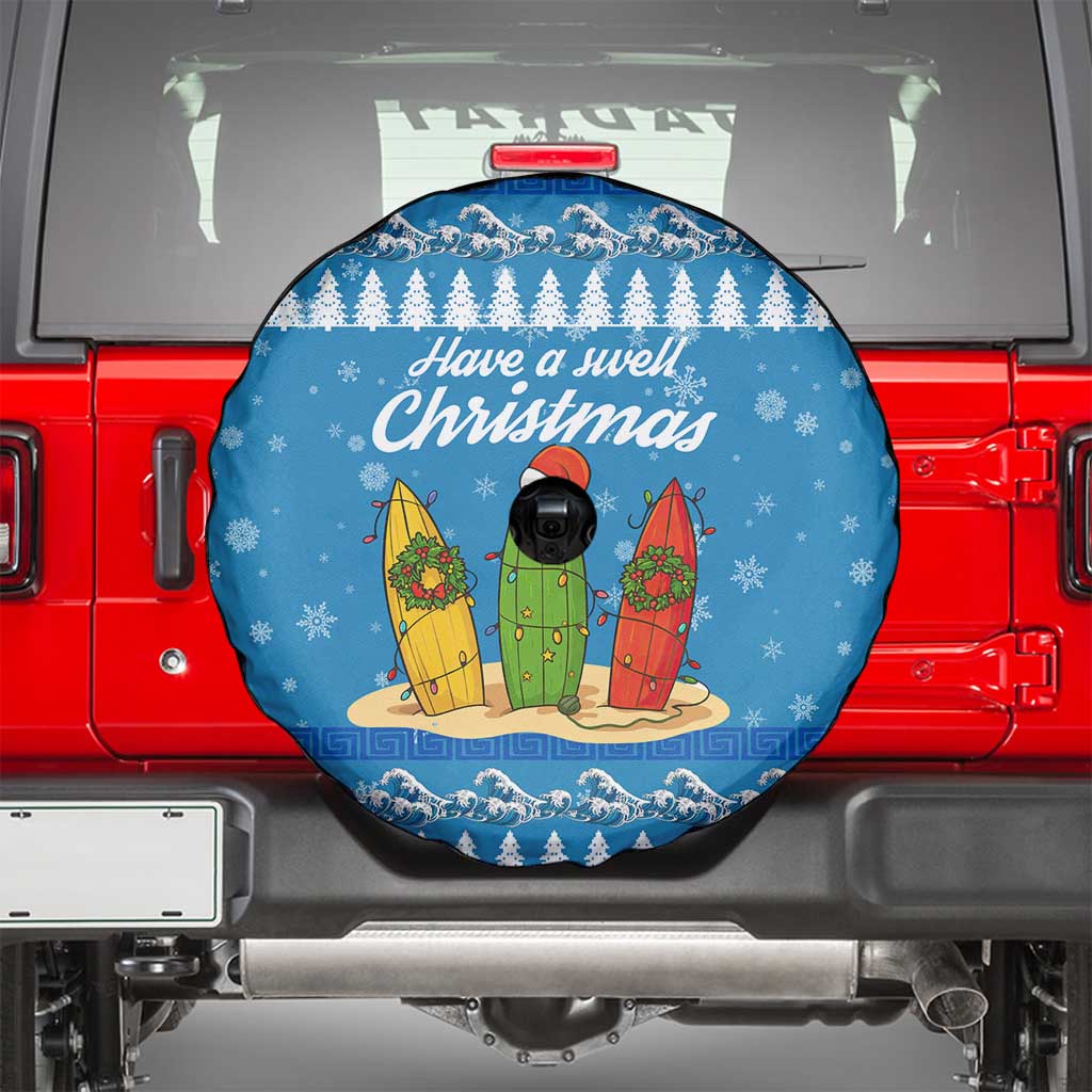 Surfer Swell Christmas Spare Tire Cover Xmas Holiday Patterns - Wonder Print Shop