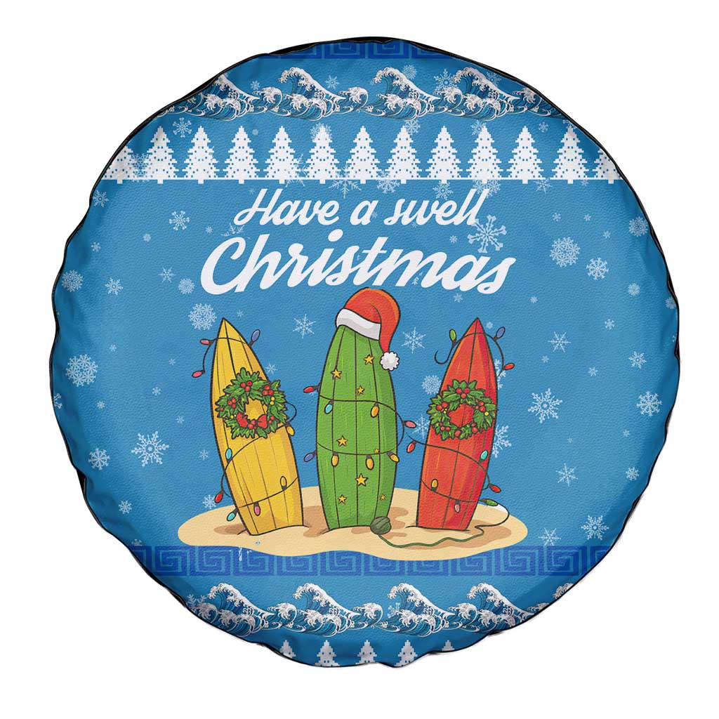 Surfer Swell Christmas Spare Tire Cover Xmas Holiday Patterns - Wonder Print Shop