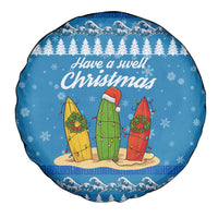Surfer Swell Christmas Spare Tire Cover Xmas Holiday Patterns - Wonder Print Shop