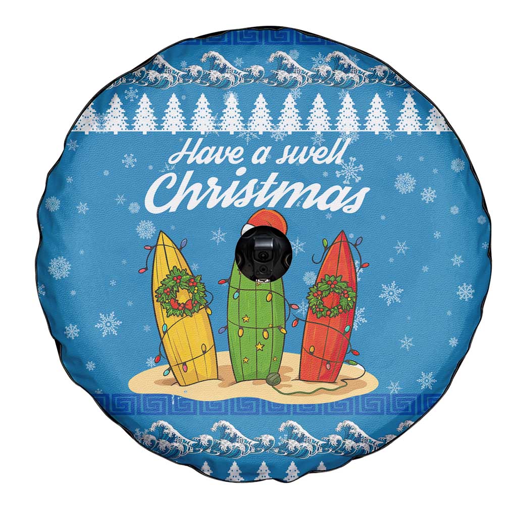 Surfer Swell Christmas Spare Tire Cover Xmas Holiday Patterns - Wonder Print Shop