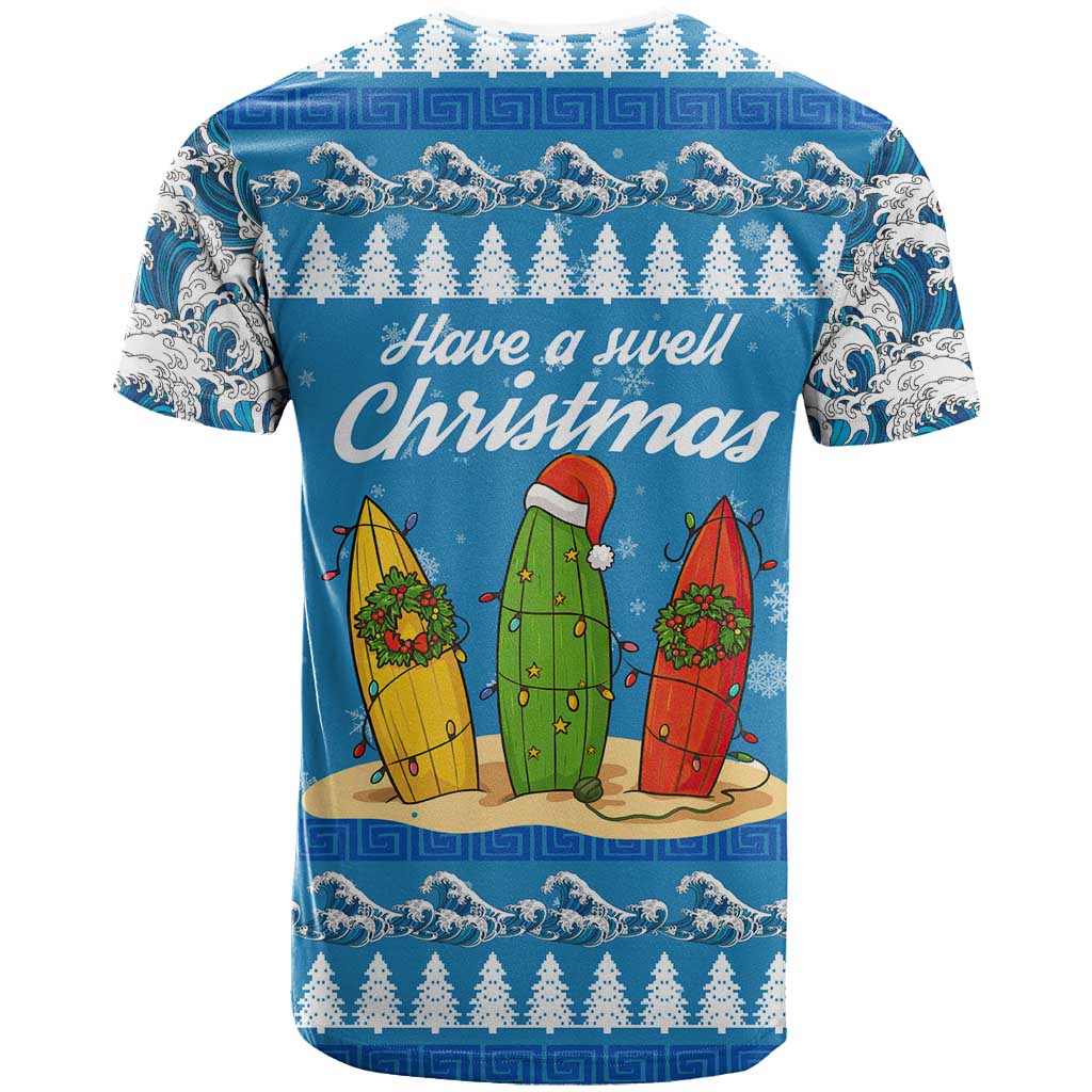 Surfer Swell Christmas T Shirt Xmas Holiday Patterns - Wonder Print Shop