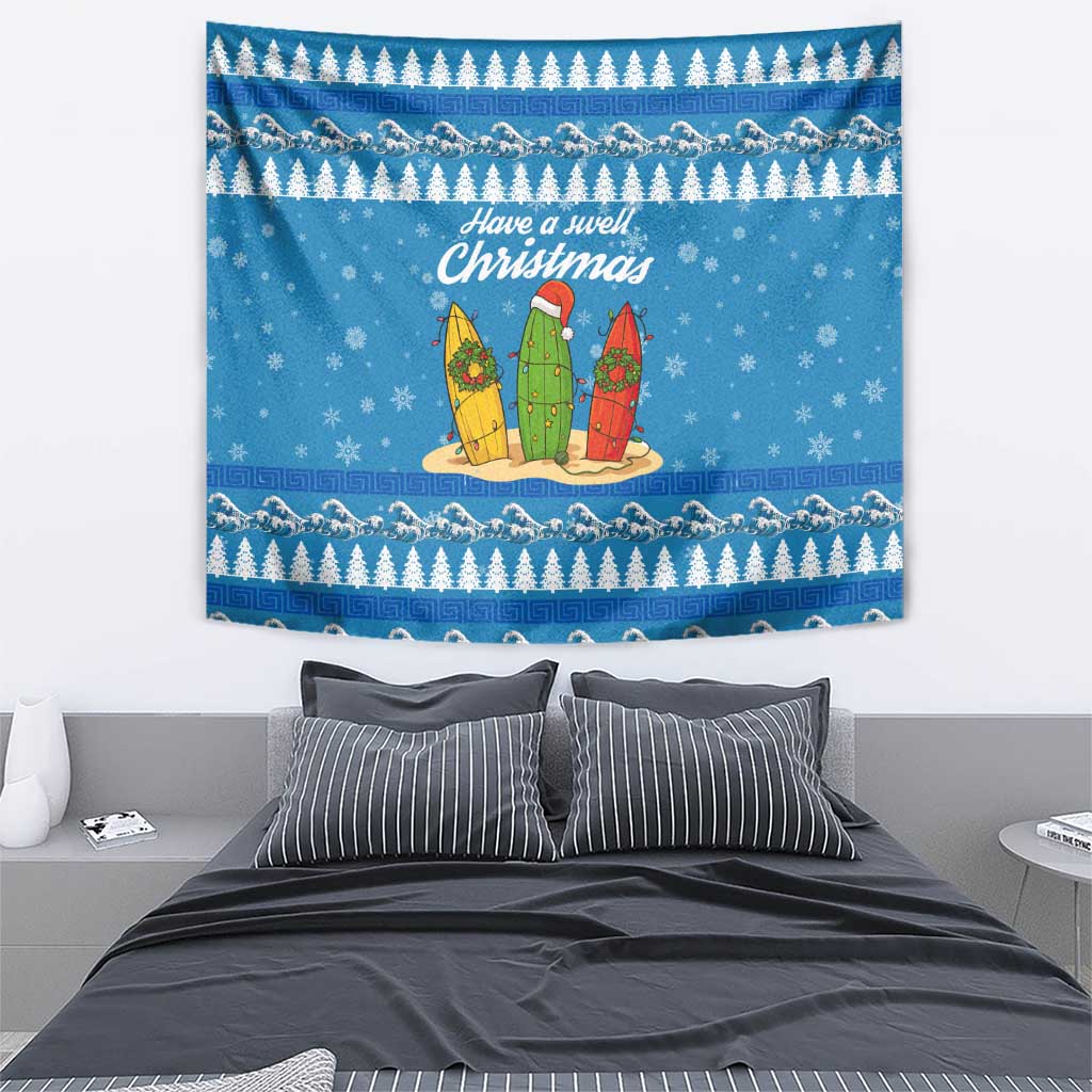 Surfer Swell Christmas Tapestry Xmas Holiday Patterns - Wonder Print Shop