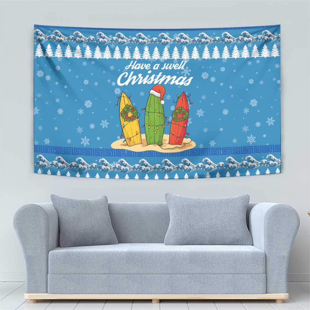 Surfer Swell Christmas Tapestry Xmas Holiday Patterns - Wonder Print Shop