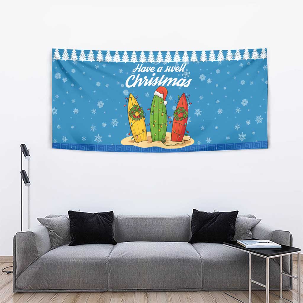 Surfer Swell Christmas Tapestry Xmas Holiday Patterns - Wonder Print Shop