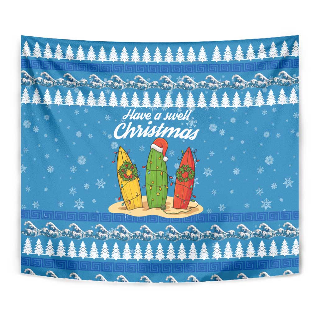 Surfer Swell Christmas Tapestry Xmas Holiday Patterns - Wonder Print Shop