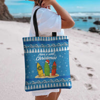 Surfer Swell Christmas Tote Bag Xmas Holiday Patterns - Wonder Print Shop