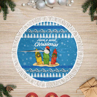 Surfer Swell Christmas Tree Skirt Xmas Holiday Patterns - Wonder Print Shop