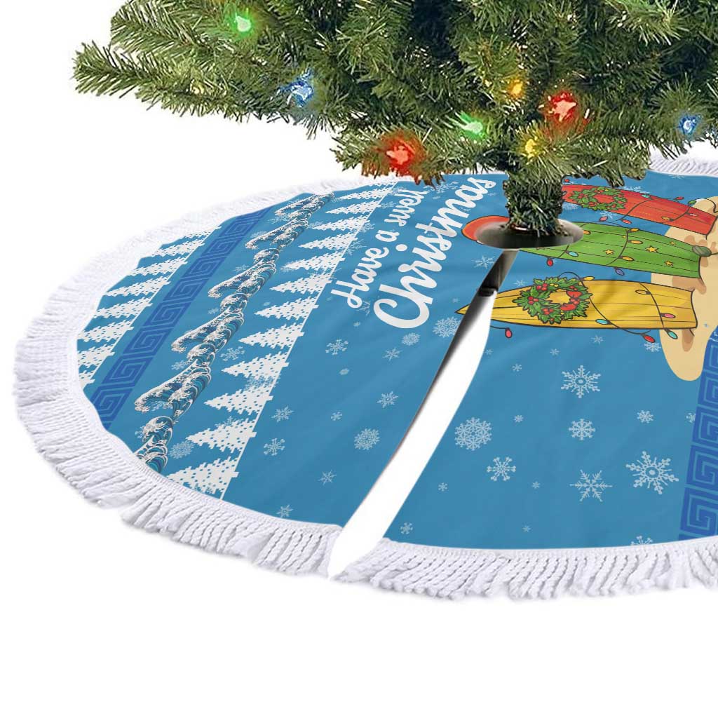 Surfer Swell Christmas Tree Skirt Xmas Holiday Patterns - Wonder Print Shop