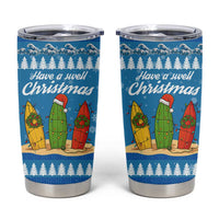 Surfer Swell Christmas Tumbler Cup Xmas Holiday Patterns - Wonder Print Shop